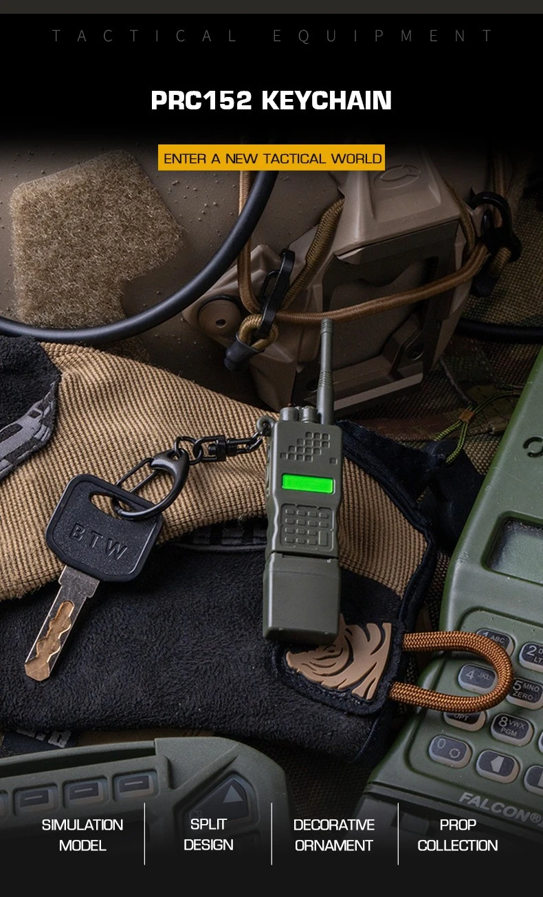 PRC-152 radiostijl mini sleutelhanger