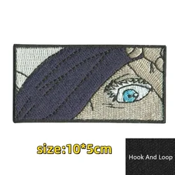 Parche moral anime ojos – Velcro bordado para mochila táctica