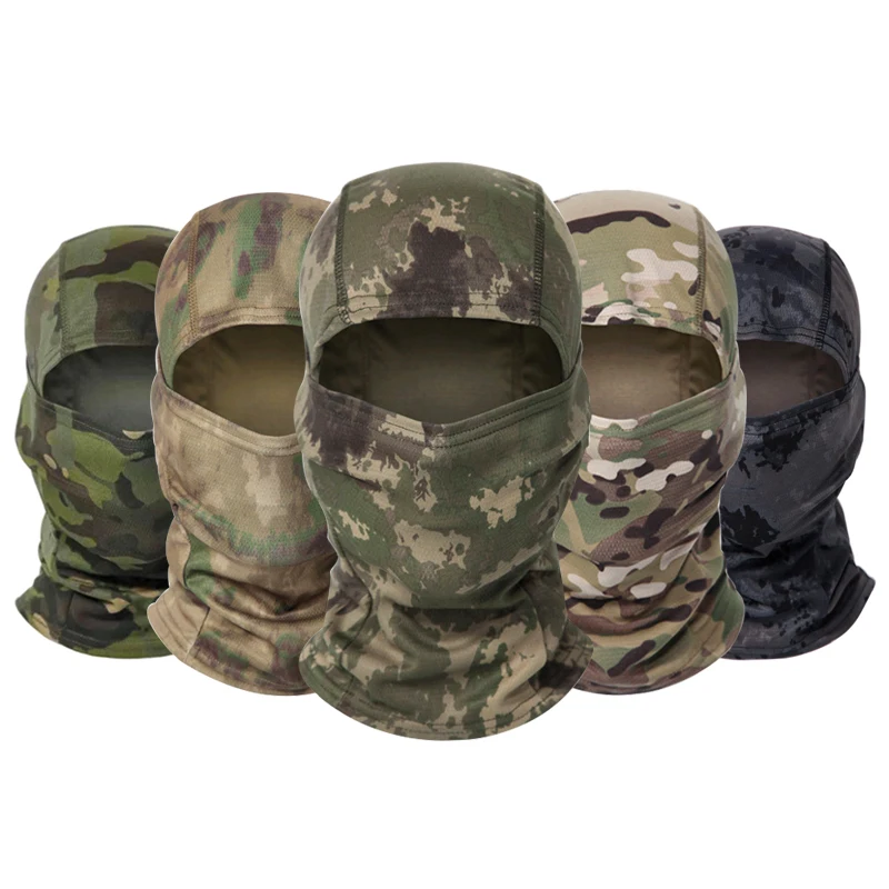 Pasamontañas camuflaje transpirable táctico multiusos para caza - imagen 3