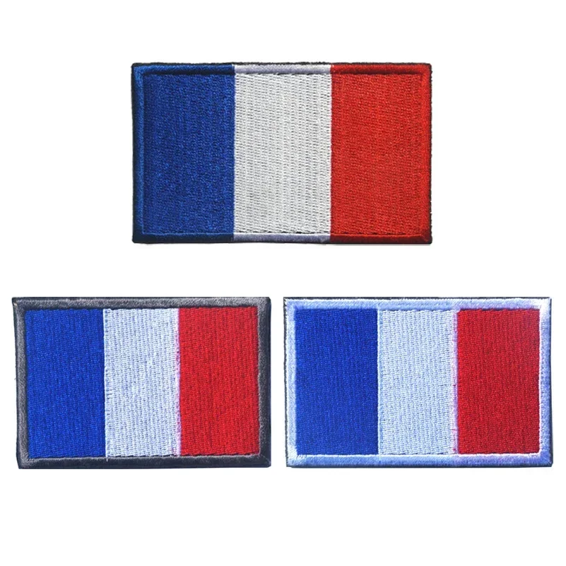 Parche táctico bandera Francia IR reflectante en PVC - imagen 2