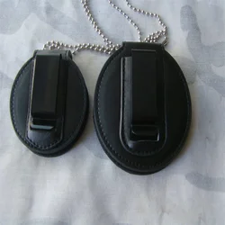 Estuche de cuero para insignias redondas y parches