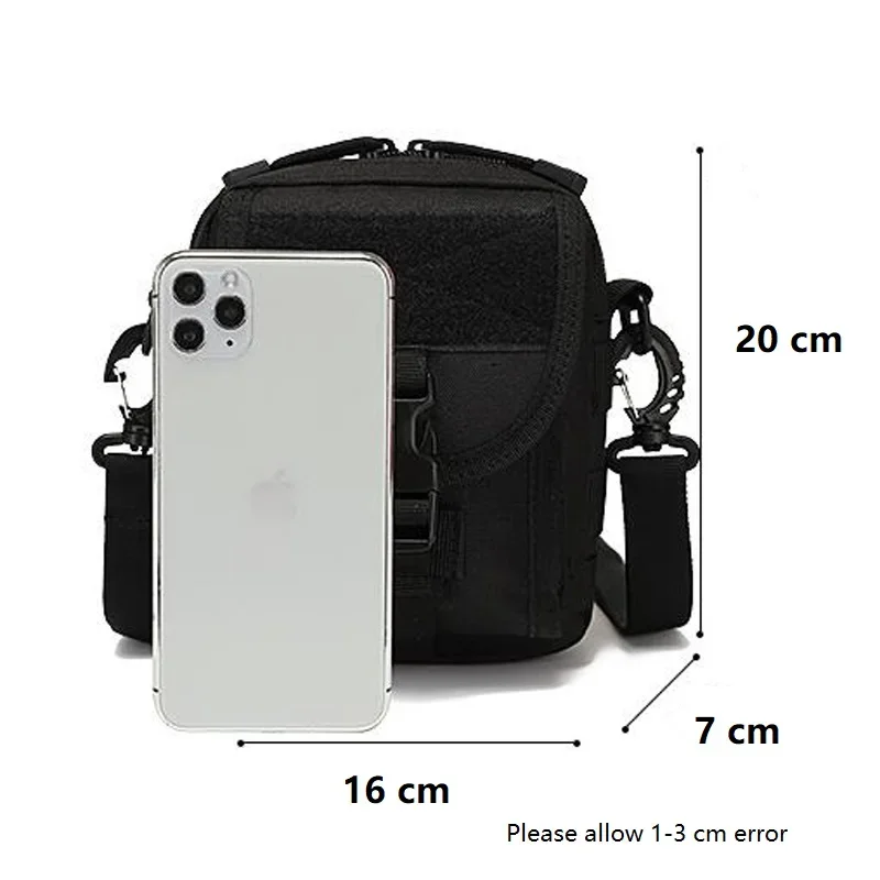 Rinonera tactica MOLLE caza Airsoft - funda telefono monedero - imagen 5