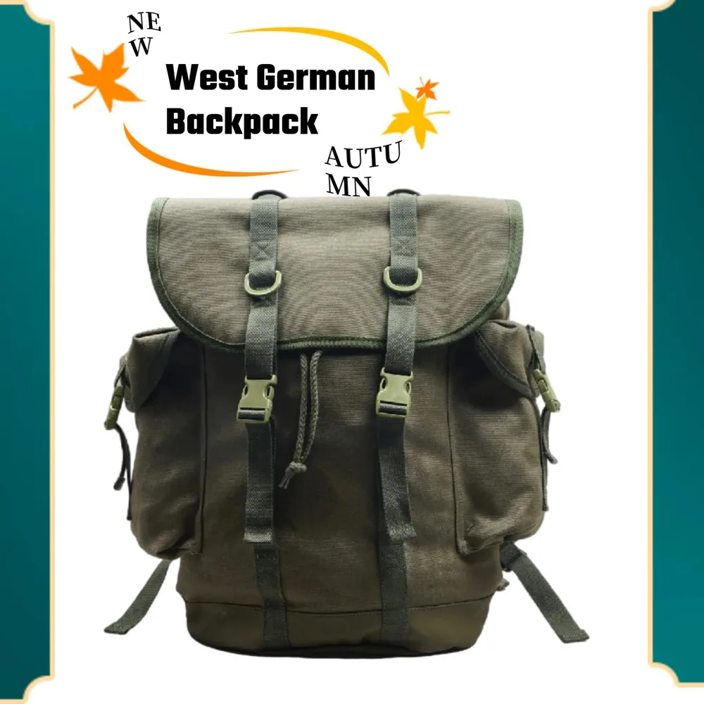 Mochila impermeable de lona gran capacidad estilo vintage para trekking - imagen 4