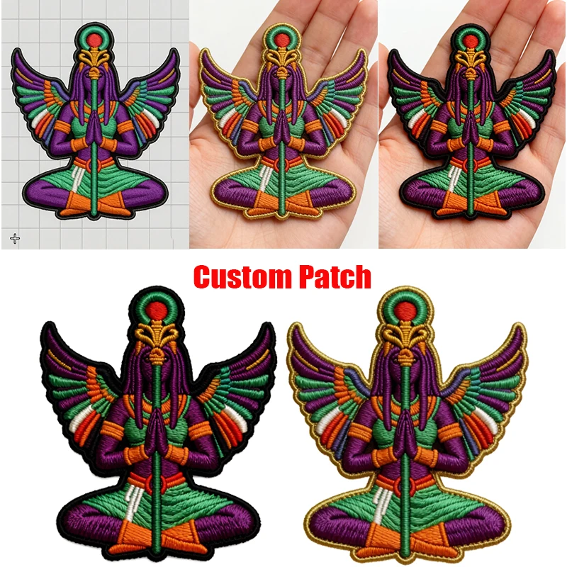 Prajna Parche bordado velcro con gancho y bucle para ropa - imagen 2