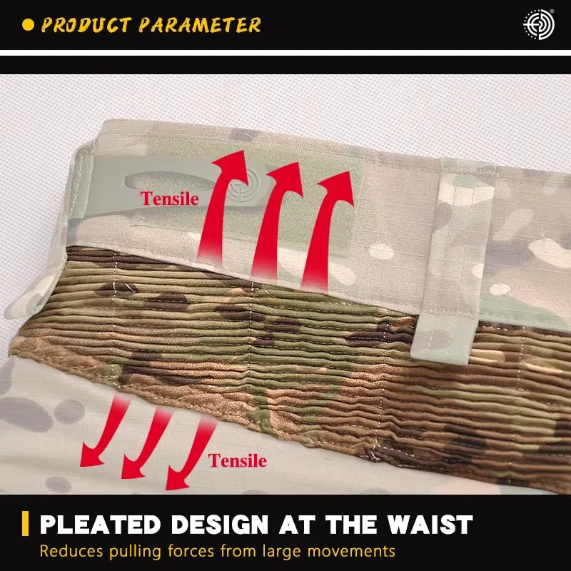 Pantalones cargo tácticos camuflaje woodland – Transpirables militar - imagen 4