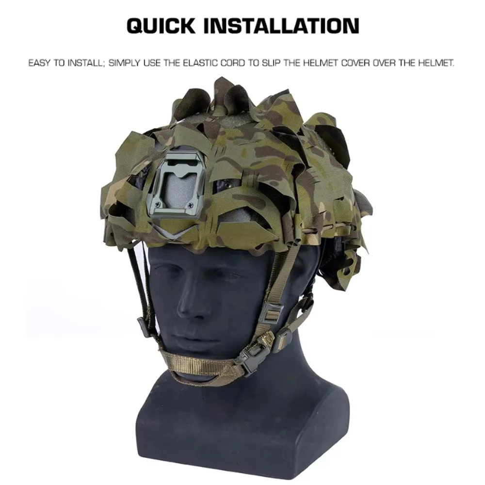 Cubierta casco táctico camuflaje 3D balística corte láser - imagen 5
