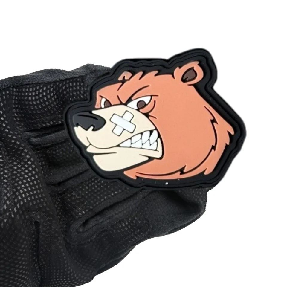 Parche táctico PVC Angry Bear con gancho y bucle para mochila