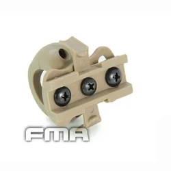 Clip Adaptador Linterna Táctica para Casco FAST – Montaje 25,4mm