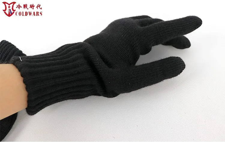 Guantes de lana surplus soviéticos marrón para invierno militar - imagen 5
