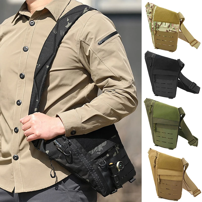 Bolsa MOLLE táctica ligera para equipo de caza y senderismo hombro - imagen 5