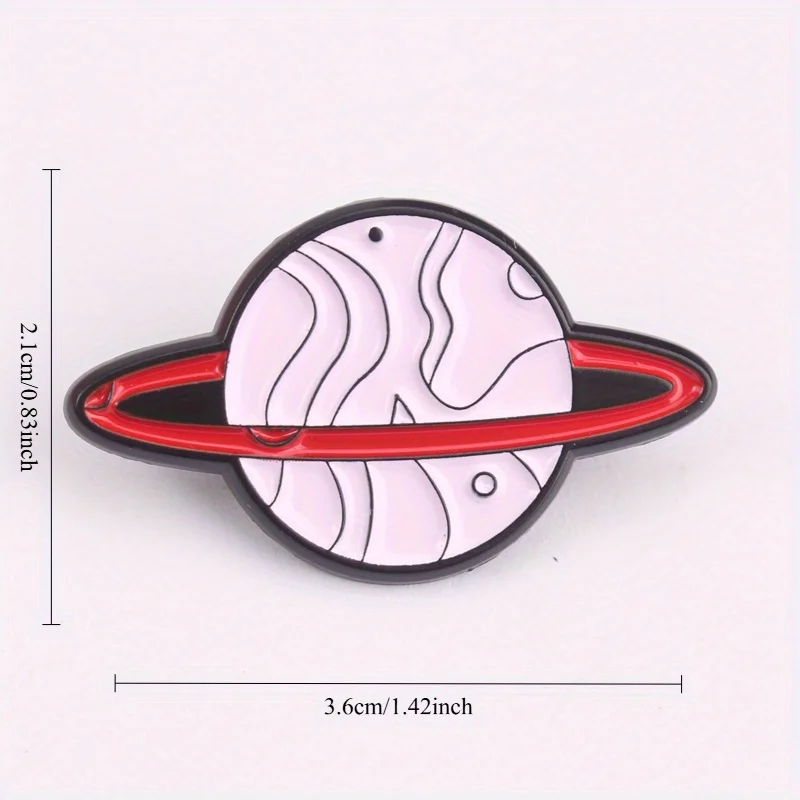 Pin esmaltado espacial minimalista planeta rojo – Para STEM educación