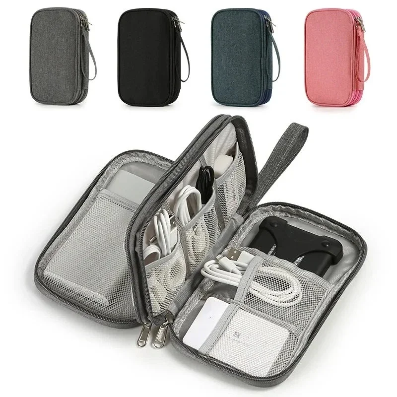 Organizador táctico impermeable doble capa – Bolsa portátil para cables