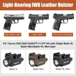 Funda IWB cuero para pistola Taurus G3C/G2C/G2S diestra