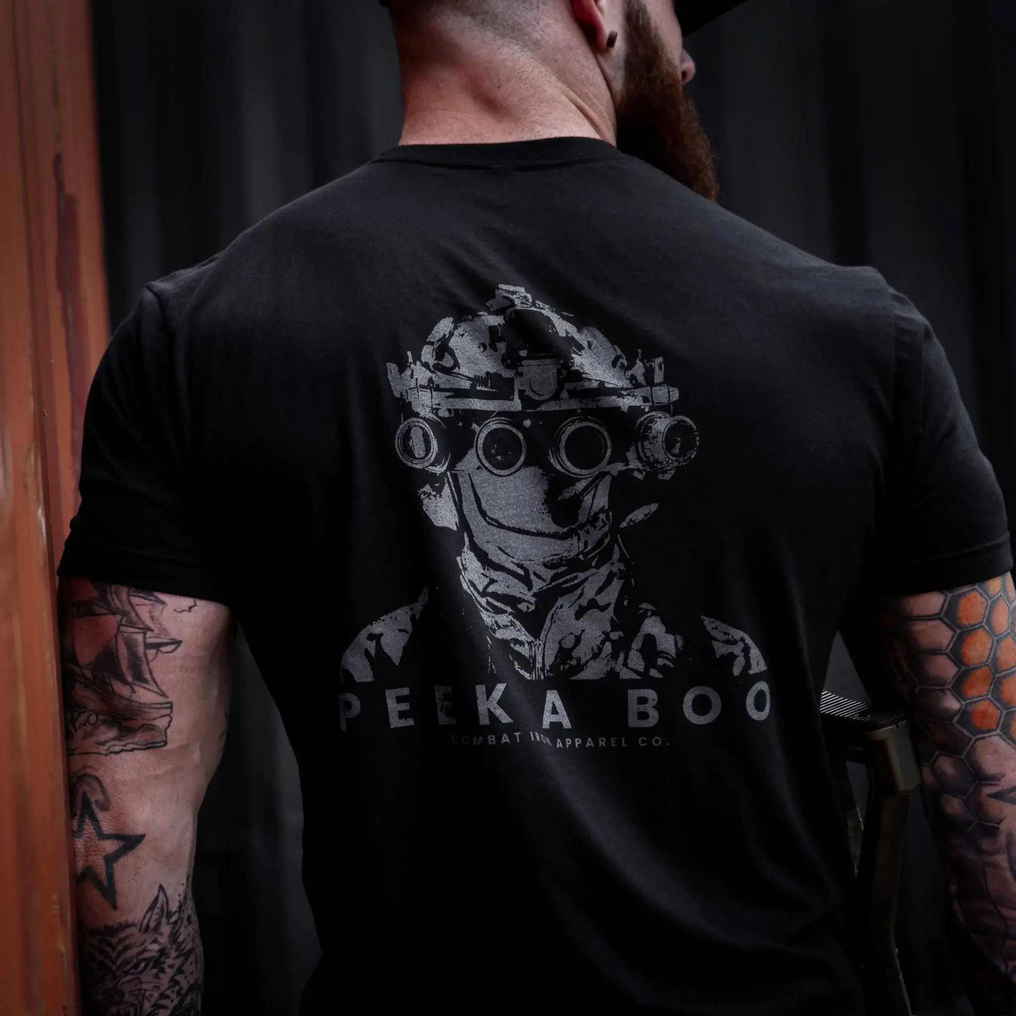Camiseta táctica PEEK A BOO Operator Skull para hombre - imagen 4