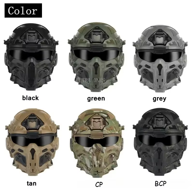 Casco táctico Airsoft completo con auricular comunicación – Protección paintball y tiro - imagen 4