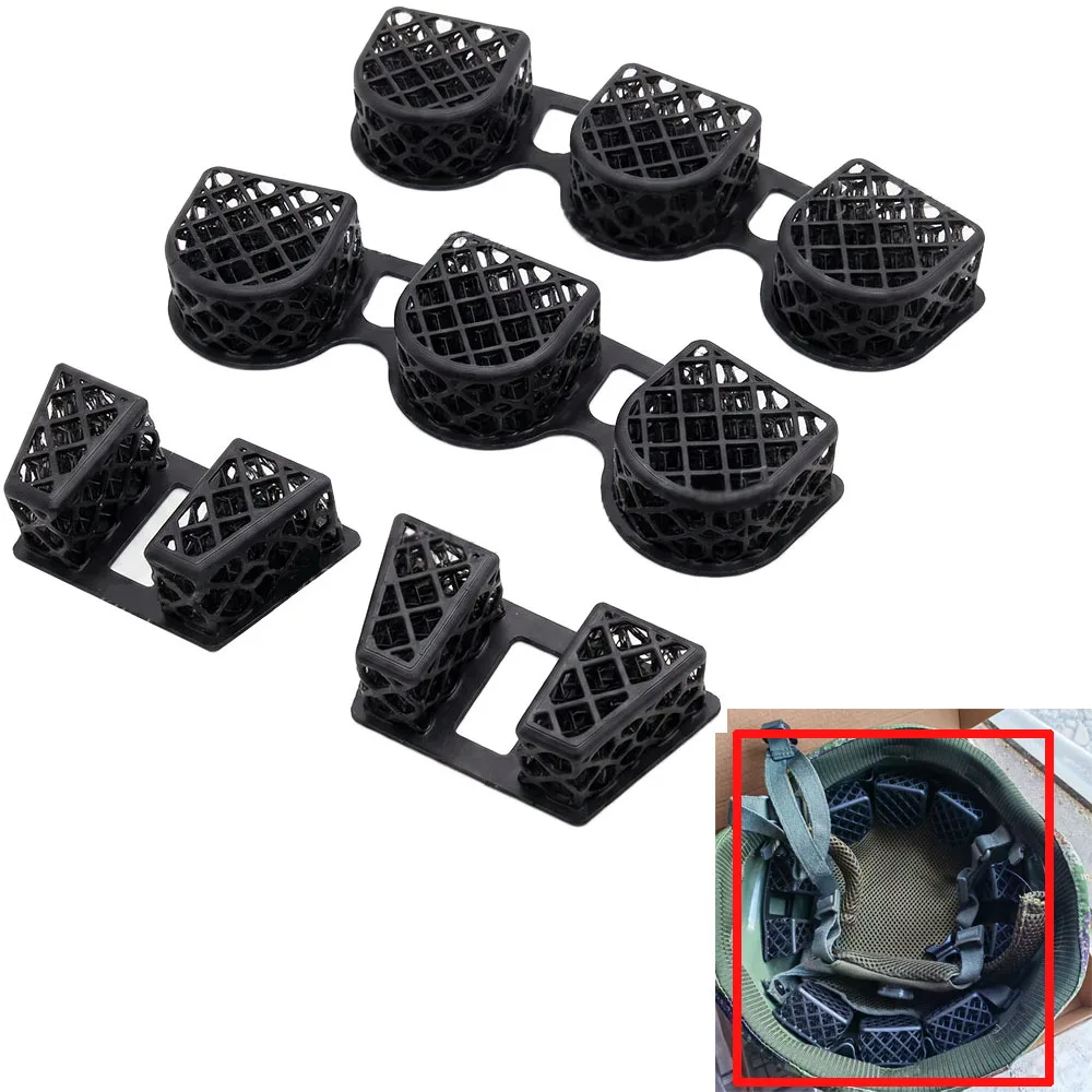 Almohadillas de rejilla para casco táctico ventiladas y lavables - imagen 3