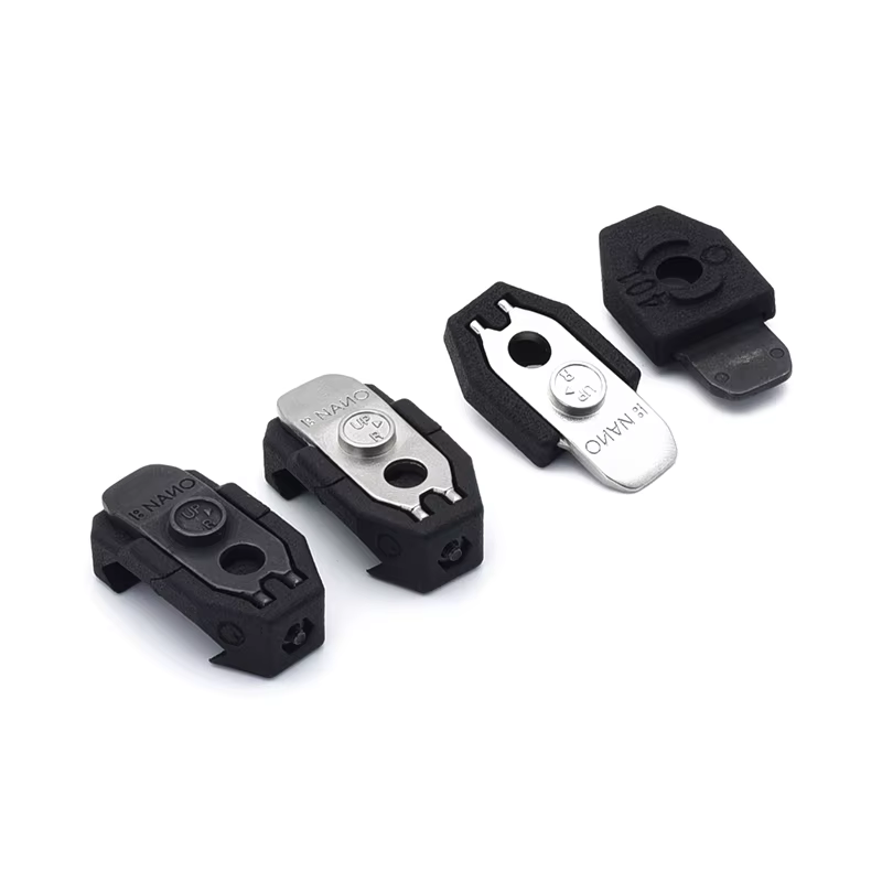 Vista del soporte compatible con riel