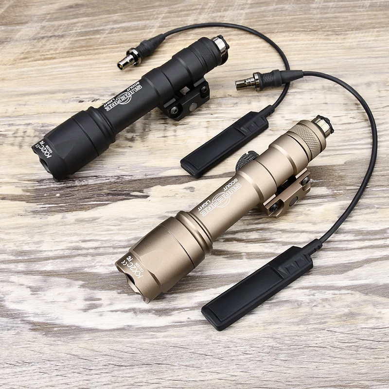 WADSN M600 Linterna táctica de metal para Airsoft, Picatinny - imagen 2