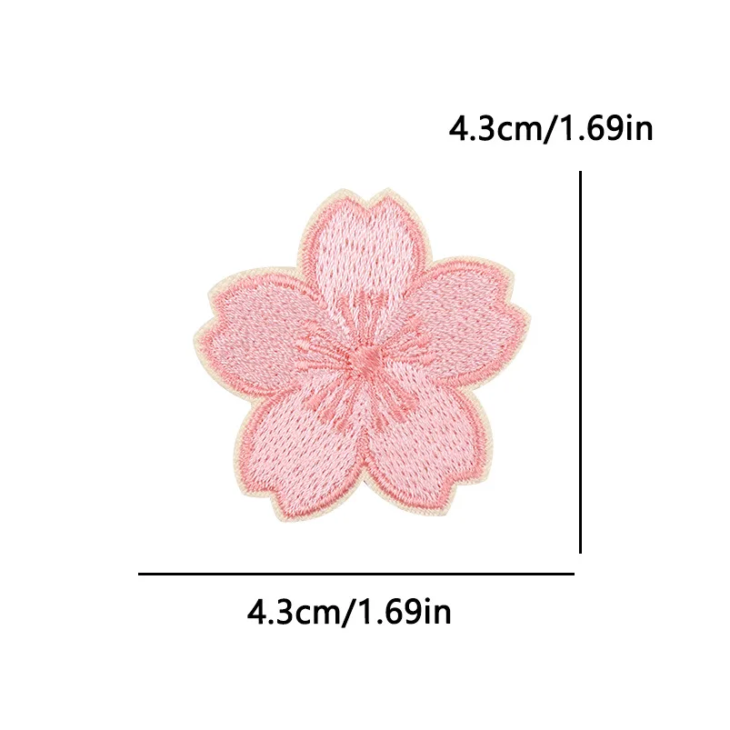 Parche termoadhesivo bordado sakura y daruma – Monte Fuji - imagen 4