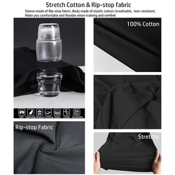 Conjunto táctico camuflaje negro cargo multibolsillo entrenamiento