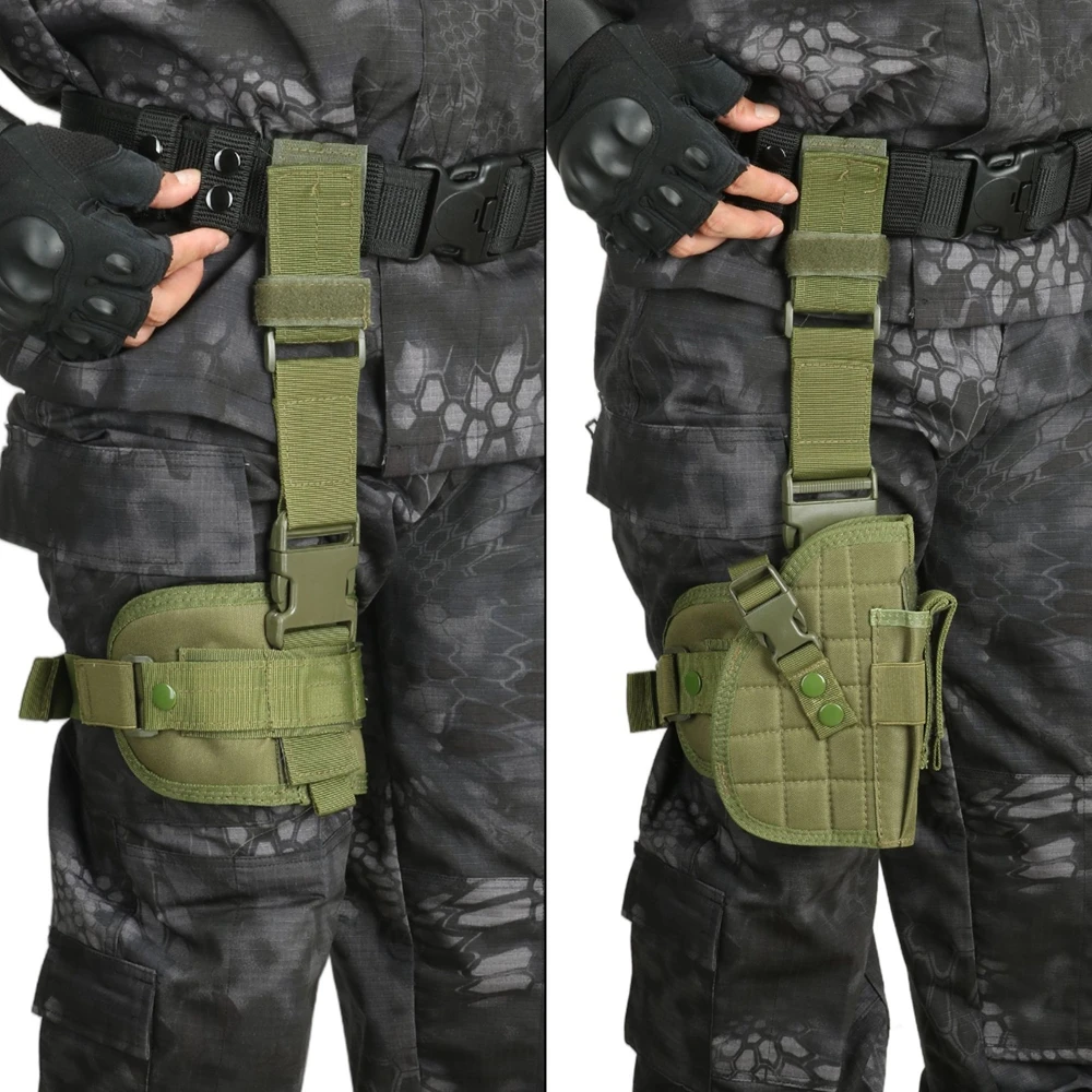 Plataforma táctica MOLLE ajustable para funda de arma pierna universal - imagen 5
