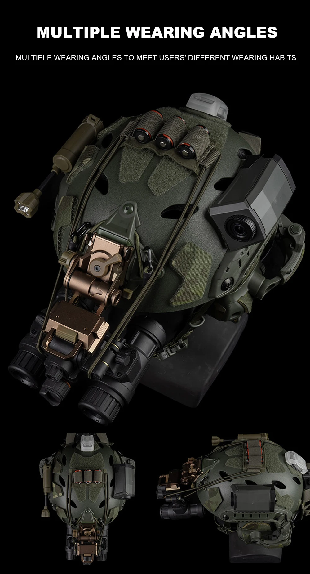 Soporte de almacenamiento para batería NVG con gancho de montaje