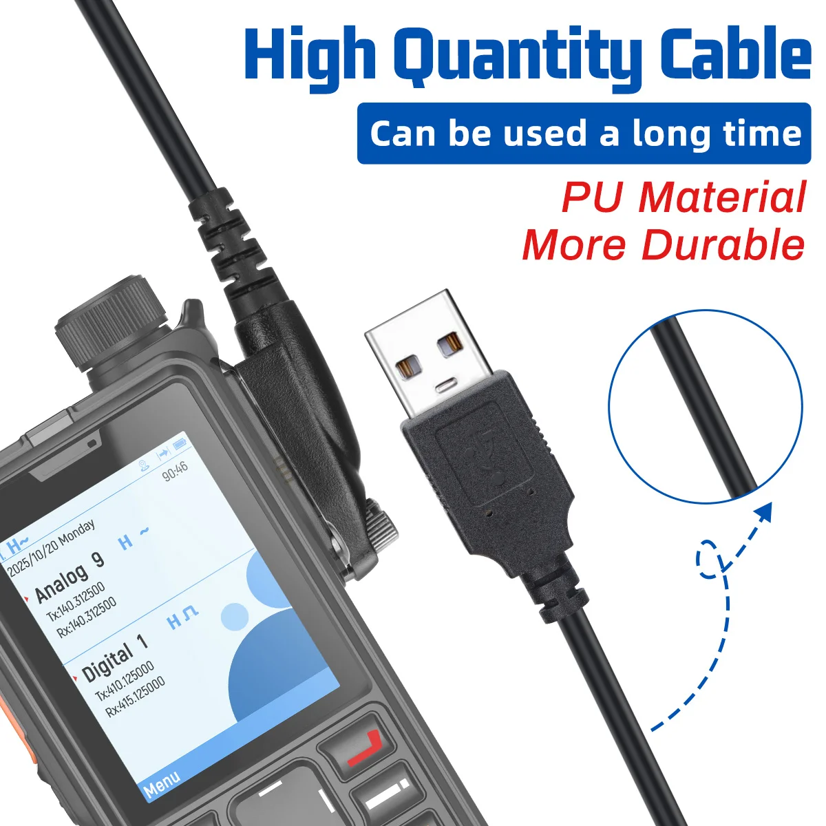 Cable USB programación ABBREE AR-880 para radio DMR - imagen 3