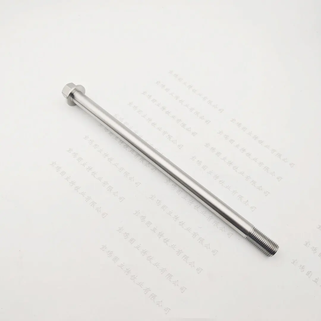 Tornillo de titanio M10 con tapa de brida - imagen 5