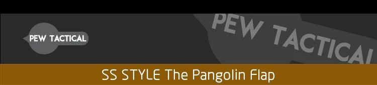 Vista frontal del PEW TACTICAL SS STYLE The Pangolin Flap Airsoft