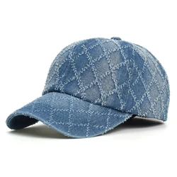 Gorra de algodón lavado perfil bajo retro vaquero ajustable