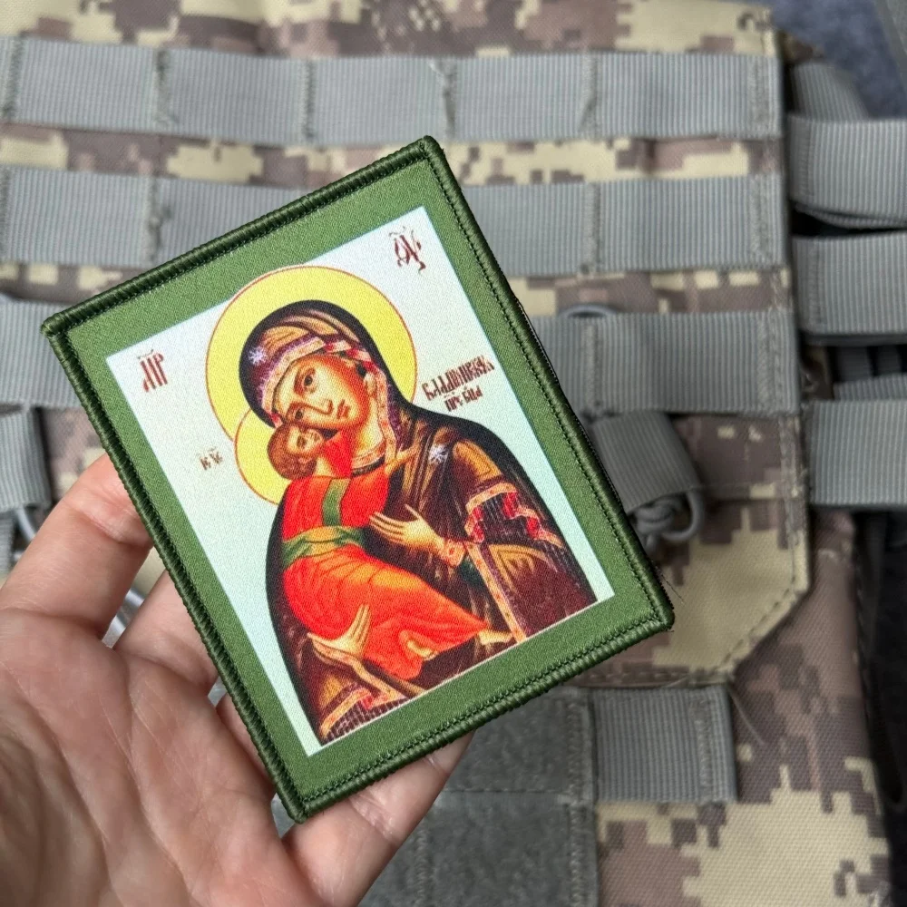 Parche táctico militar Vladimir Madre de Dios velcro gancho bucle - imagen 2