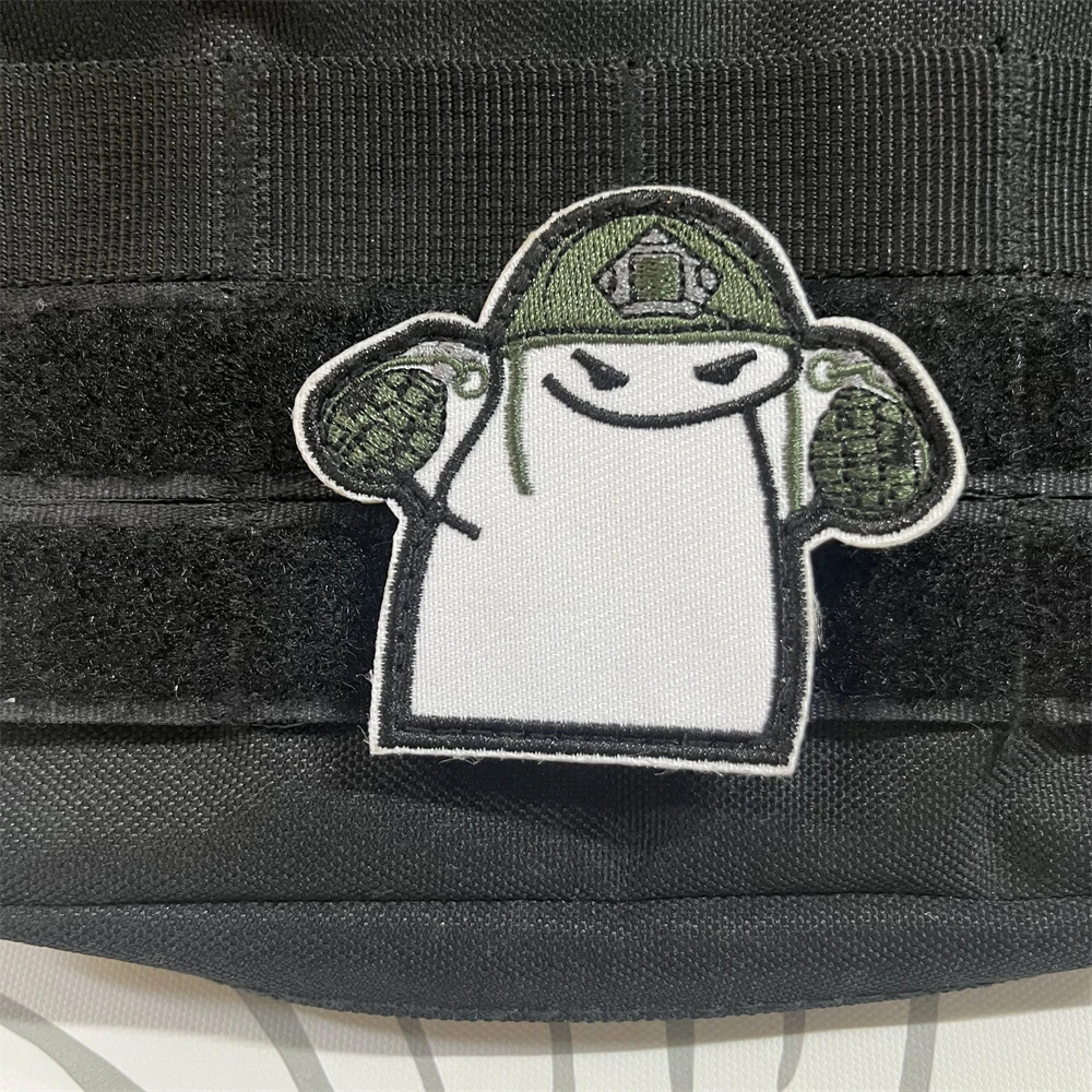 Parche táctico Flork Meme bordado Velcro para brazalete - imagen 5