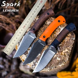 LEINGREN Spark cuchillo de supervivencia hoja fija con funda