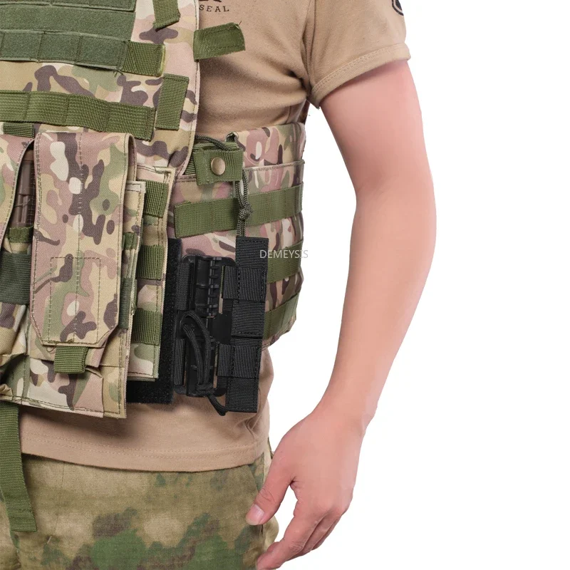 Hebillas tácticas MOLLE liberación rápida con velcro para chalecos JPC - imagen 3