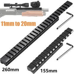 Adaptador Picatinny de 20 mm a cola de milano de 11 mm