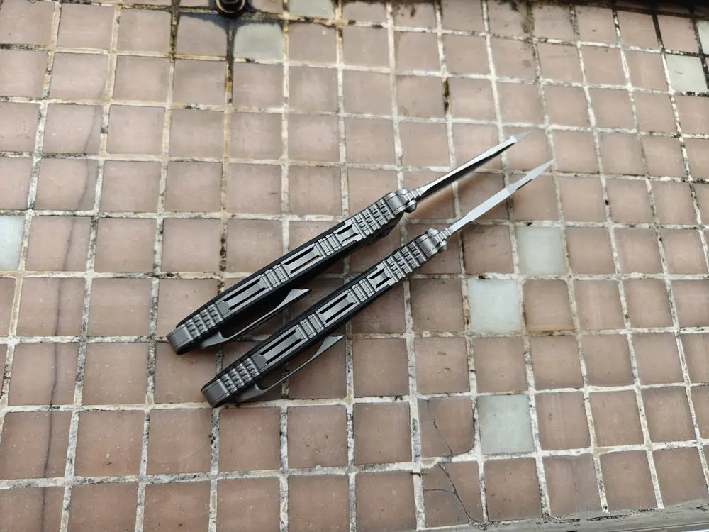 Navaja Plegable SOCOM Bravo JUFULE - Titanio y Fibra de Carbono - imagen 5
