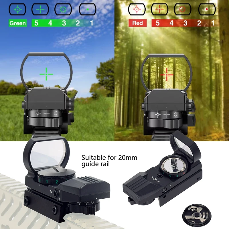 Compatible con rieles y configuraciones típicas de airsoft