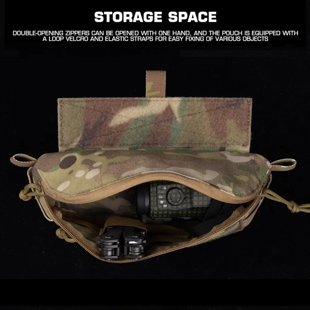 Bolsa táctica de pecho MOLLE para portaplacas caza y airsoft - imagen 2