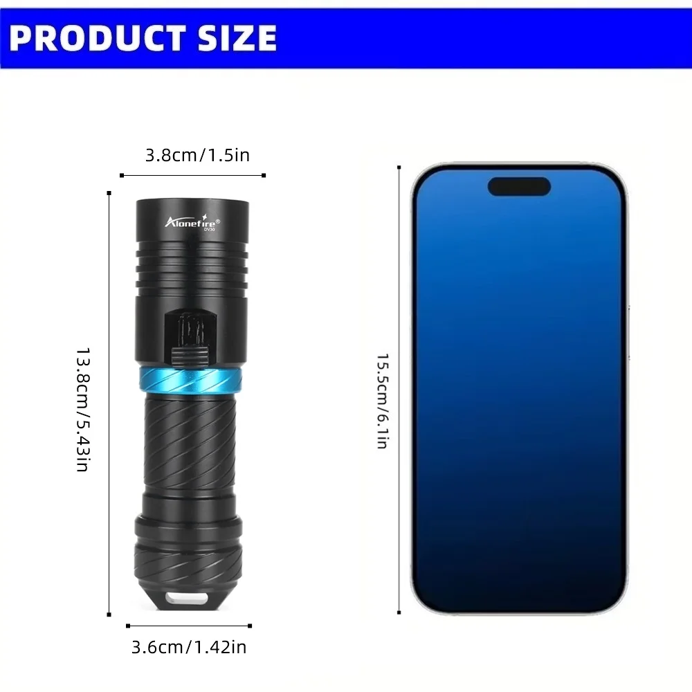 Opciones de color para la linterna DV30