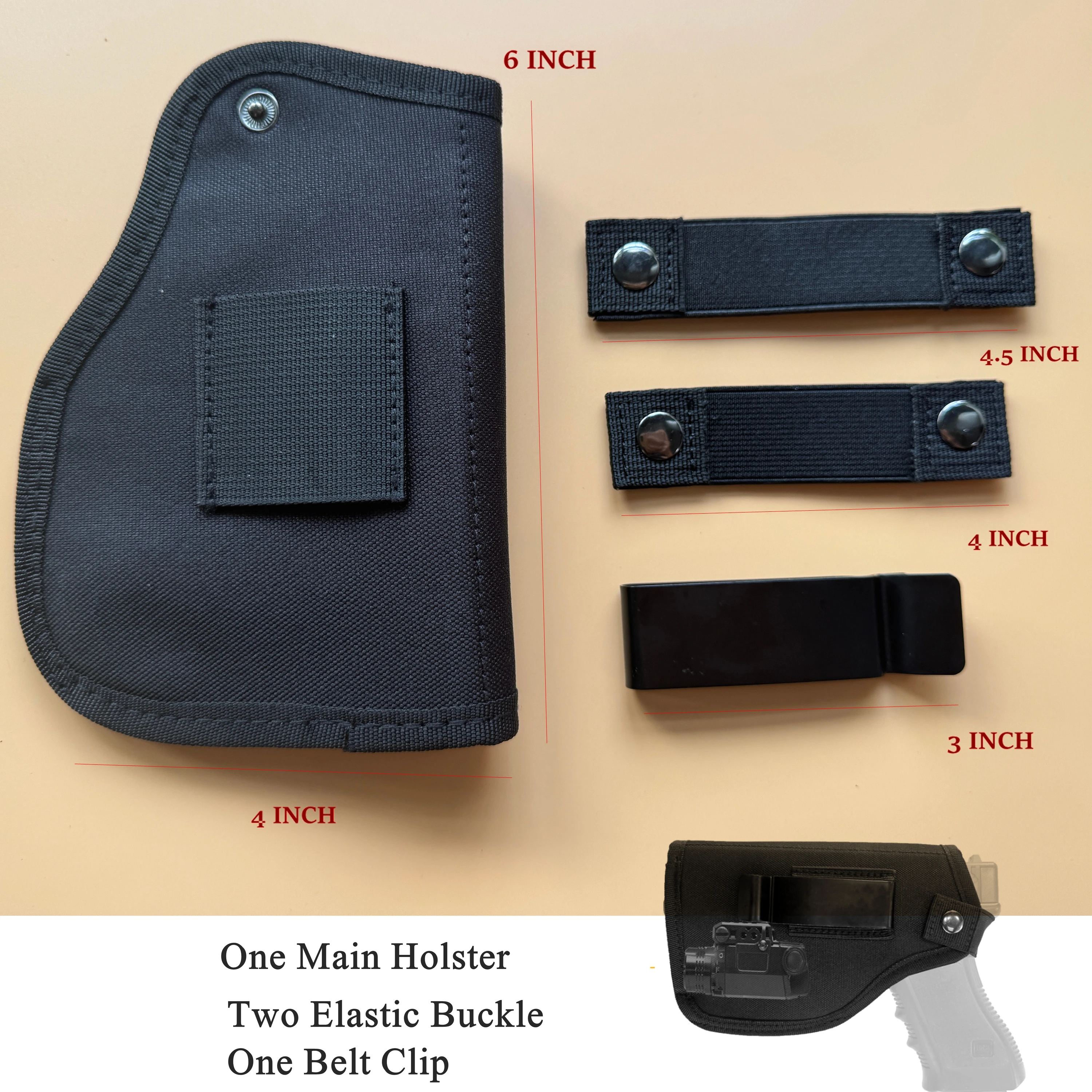Funda táctica pistola con linterna o láser ambidiestro Glock 1911 - imagen 5