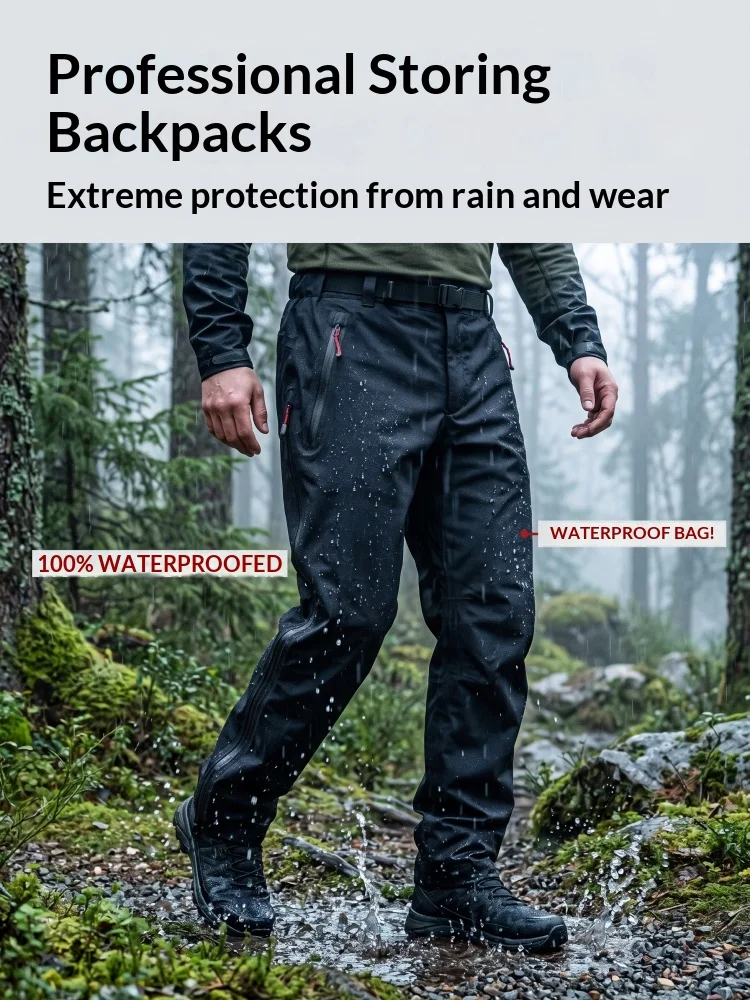 Ainfad pantalones impermeables de caza y pesca con ventilación - imagen 2