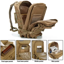 Mochila táctica MOLLE militar resistente supervivencia outdoor