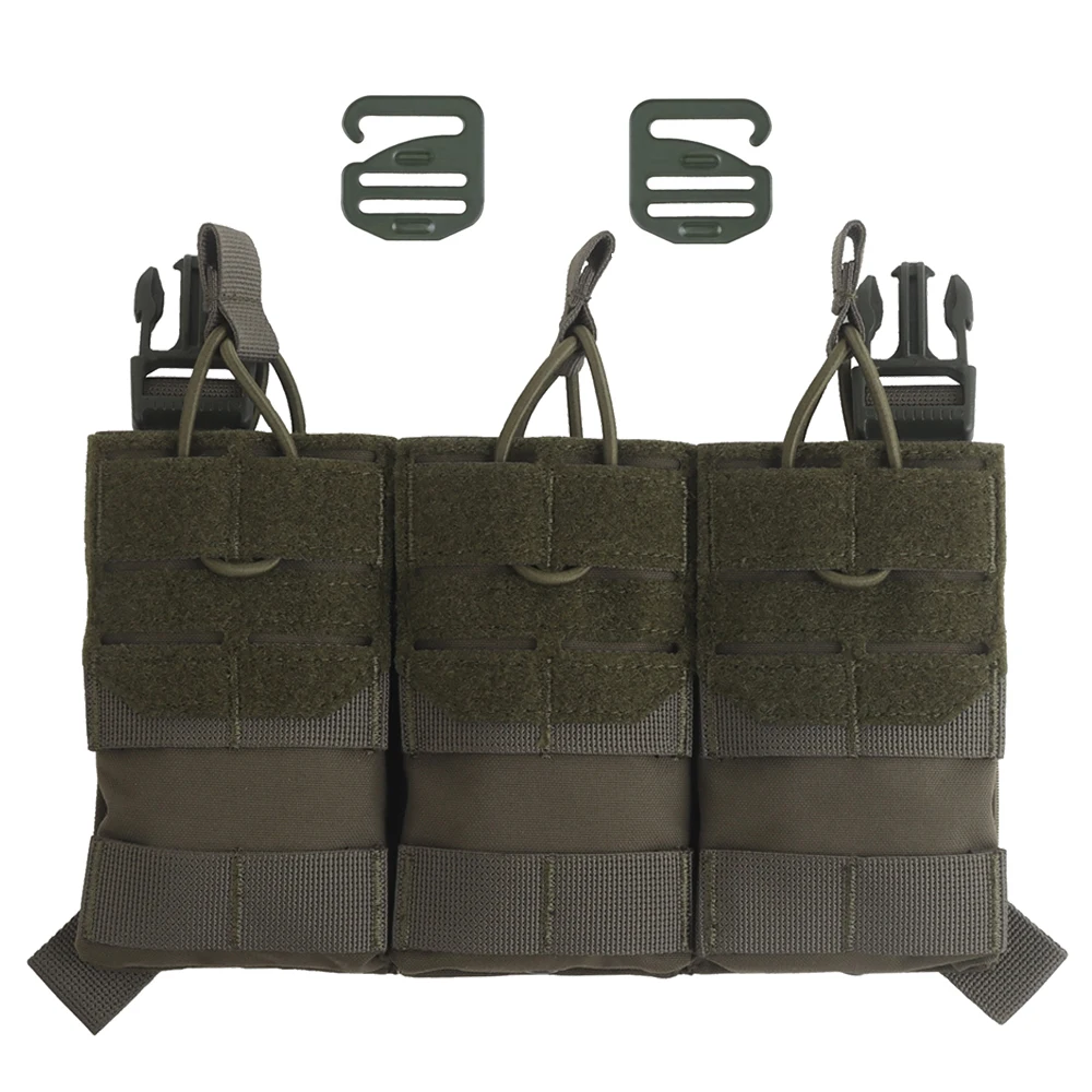 Portacargador triple abierto MOLLE para AR-15/M4 de 5,56 mm - imagen 4