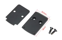 Base de mira punto rojo airsoft con placa adaptadora táctica