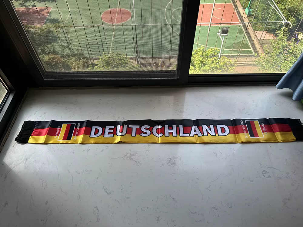 Bufanda fútbol Alemania en satén a doble cara para animar - imagen 5