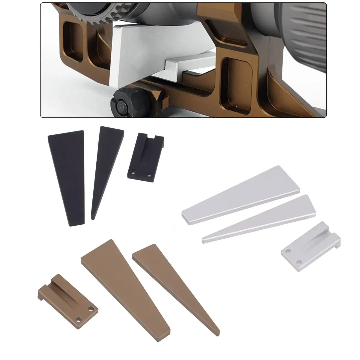 Nivelador de riel Picatinny para HK416 y AR15 – ajuste óptico táctico - imagen 2