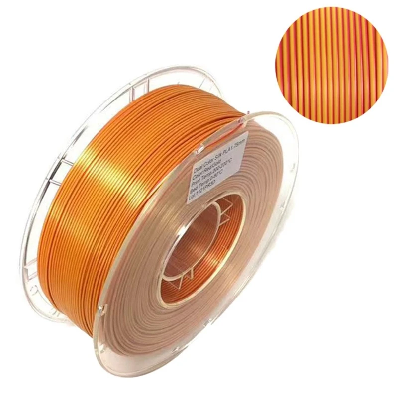 Filamento PLA seda 1.75mm con acabado brillante para impresion 3D