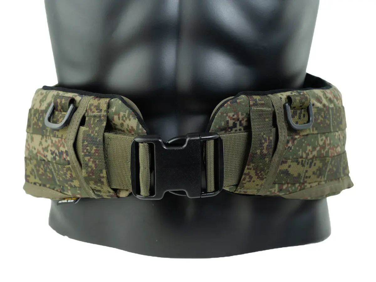 Cinturón Molle en uso