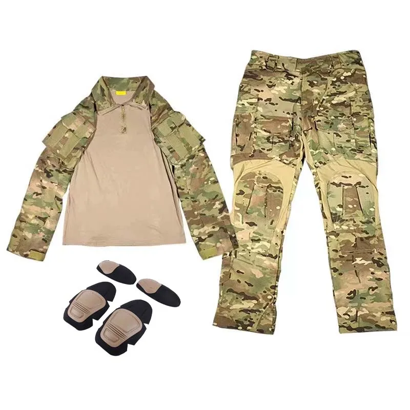 Uniforme de combate táctico G3 con camisa camuflaje para exterior - imagen 5
