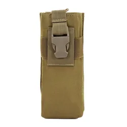Bolsa táctica MOLLE para botella de agua camuflaje, abertura superior